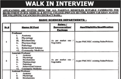 Faculty Staff at Rahim Yar Khan Medical and Dental College