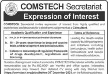 Consultant Job at Committee on Scientific and Technological Cooperation