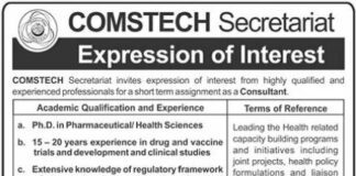 Consultant Job at Committee on Scientific and Technological Cooperation