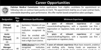 Pakistan Medical Commission Jobs