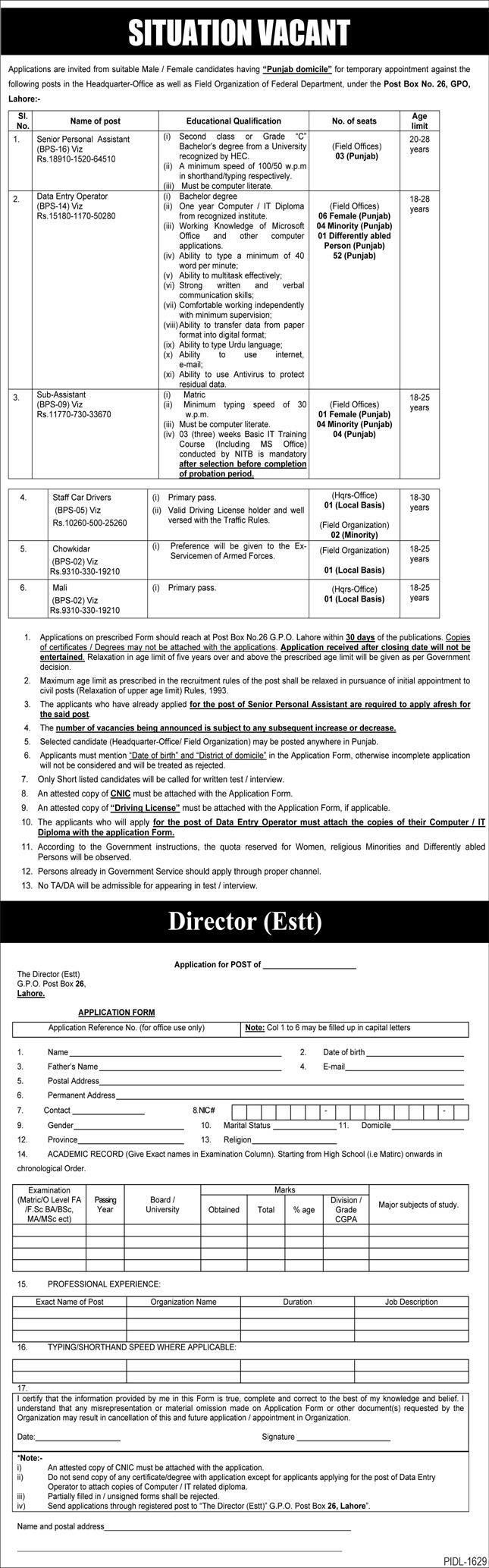 Federal Government Organization Jobs 