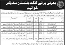 Gilgit Baltistan Scouts Center Gilgit Jobs 2022
