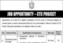 Lahore Cantonment Board Jobs