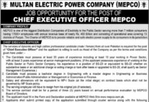 Multan Chief Executive Officer CEO Jobs 2021