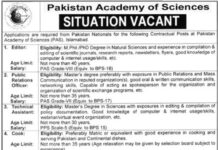 Pakistan Academy Jobs 2022