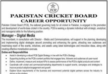 PCB Lahore Jobs 2022
