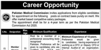 Jobs in PMC Pakistan Medical Commission
