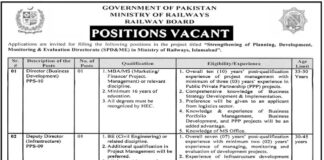 Ministry of Railways Jobs 2021