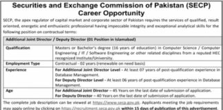 Securities & Exchange Commission of Pakistan Jobs