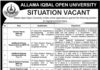 Allama Iqbal Open University Vaccancies