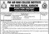 PAF Air War College Jobs