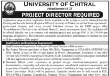 University of Chitral Jobs 2021