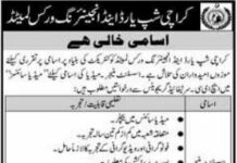 Job at Karachi Shipyard and Engineering Works Limited