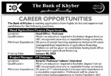 Bank of Khyber Jobs 2022