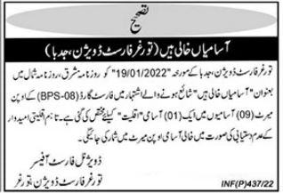 Jobs at Forest Division Torghar