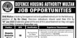 Jobs In DHA Multan 2022