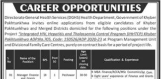 Jobs At Directorate General Health Services