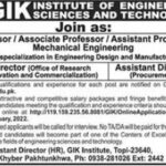 Jobs At GIK Institute of Engineering Science & Technology 2022