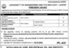 Jobs At University Of Engineering And Technology Lahore 2022