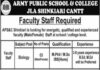 Jobs at Army Public School and College