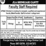 Jobs at Army Public School and College