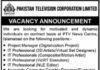 Jobs in Pakistan Television Corporation Limited