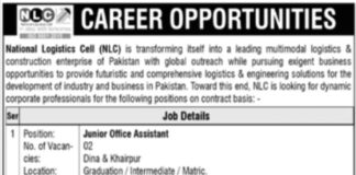 Jobs In National Logistics Cell