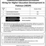 Jobs Available at Higher Education Commission