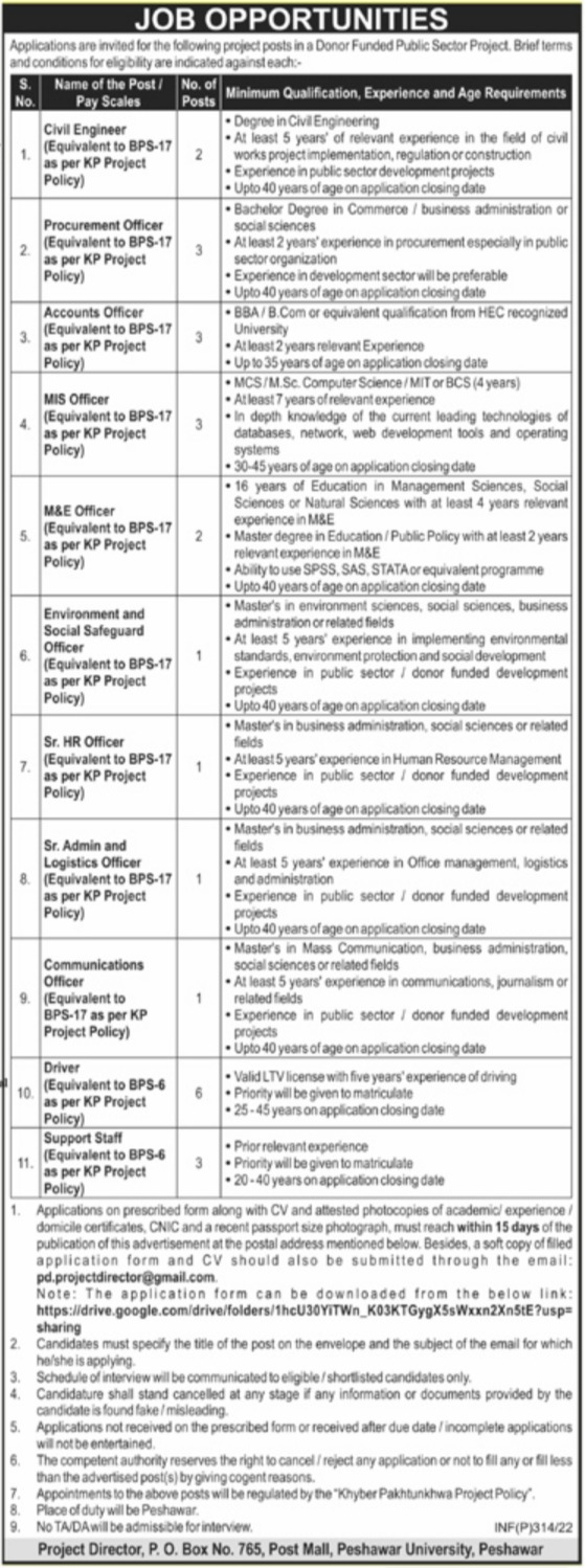 Jobs at Public Sector Project