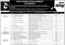 Ravi Urban Development Authority Jobs 2021