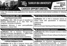 Jobs At Sukkur IBA University