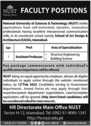 Career Opportunities At NUST University
