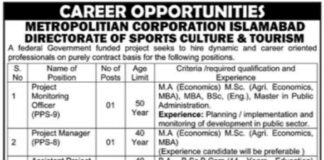 Jobs at Directorate of Sports Culture and Tourism