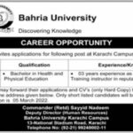 Jobs at Bahria University Karachi