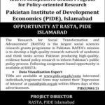Career Opportunity AT RASTA PIDE Islamabad