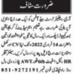 Jobs at Army Welfare Trust Head Office