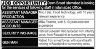 Career Opportunities Islamabad Jobs 2022