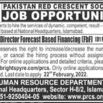 Jobs at Pakistan Red Crescent Society