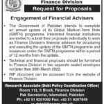 Jobs At Finance Division Islamabad 2022