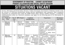 Poverty Alleviation and Social Safety Division Jobs 2022