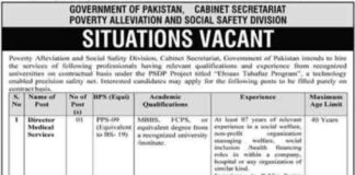 Poverty Alleviation and Social Safety Division Jobs 2022