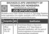 Jobs Positions at University Of Technology Nowshera