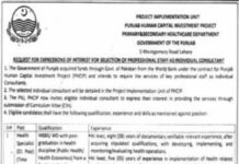 Career Opportunities at Primary & Secondary Healthcare Department