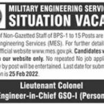 Military Engineering Services MES Jobs 2022