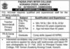 Fazaia Inter College Korangi Karachi Jobs 2022