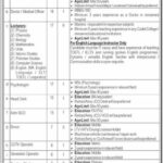 Jobs At Cadet College Mohmand KPK 2022