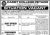 Cadet College Jobs 2022