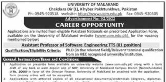Jobs At University of Malakand