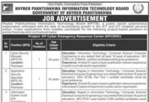 Job Opportunity At KPK Information Technology Board KPITB