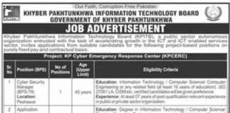 Job Opportunity At KPK Information Technology Board KPITB